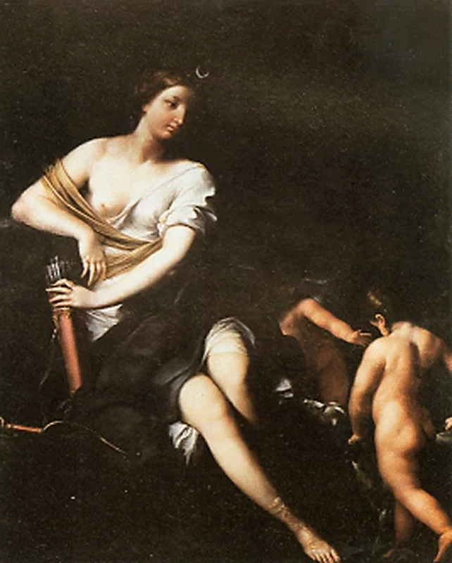 Diana e amorini